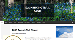 Desktop Screenshot of elginhikingtrailclub.org